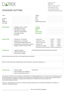 Datenwiederherstellung-Analyse-Auftragsformular